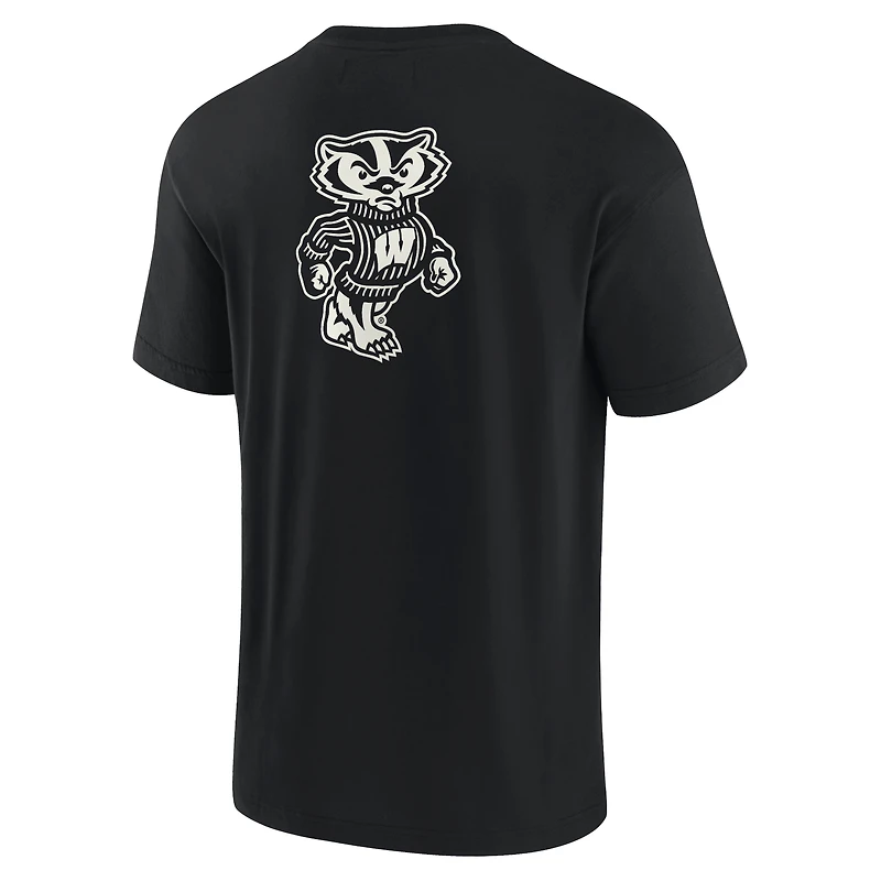 Unisex Fanatics Black Wisconsin Badgers Elements Super Soft Short Sleeve T-Shirt