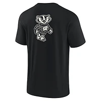 Unisex Fanatics Black Wisconsin Badgers Elements Super Soft Short Sleeve T-Shirt