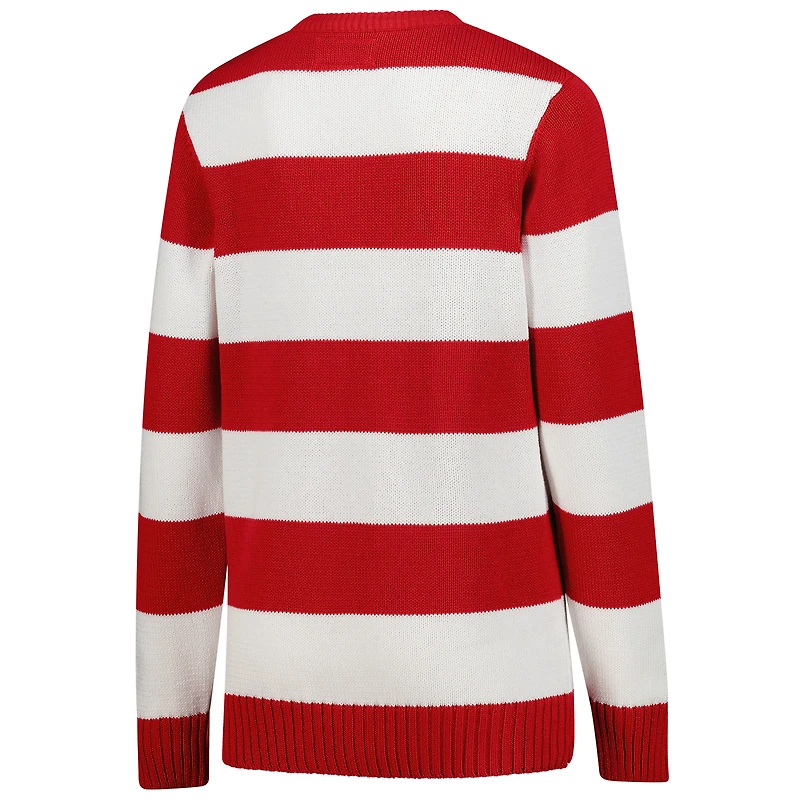 Unisex Uscape Apparel White Wisconsin Badgers Renew Knit Stadium Sweater