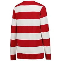 Unisex Uscape Apparel  White Wisconsin Badgers Renew Knit Stadium Sweater