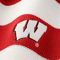 Unisex Uscape Apparel  White Wisconsin Badgers Renew Knit Stadium Sweater