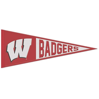 WinCraft Wisconsin Badgers 13" x 32" Fanion avec logo principal en laine