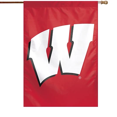 Bannière verticale simple face WinCraft Wisconsin Badgers 28" x 40" avec grand logo