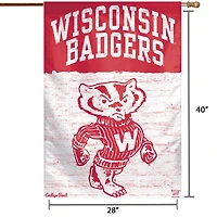 WinCraft Wisconsin Badgers 28" x 40" College Vault Single-Sided House Banner