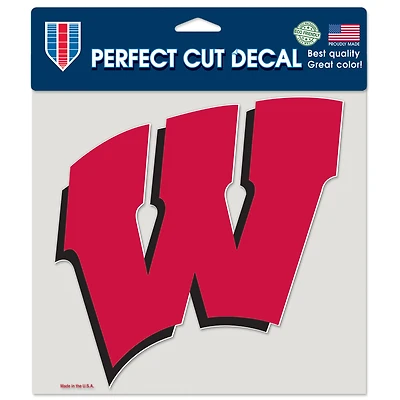 Autocollant de voiture couleur WinCraft Wisconsin Badgers 8" x 8"