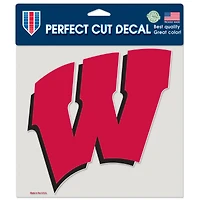 Autocollant de voiture couleur WinCraft Wisconsin Badgers 8" x 8"