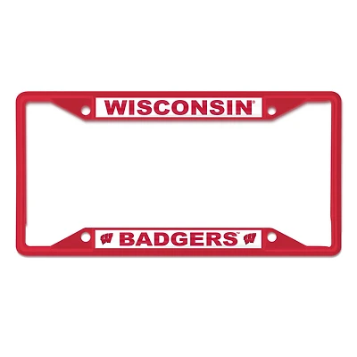 Cadre de plaque d'immatriculation WinCraft Wisconsin Badgers