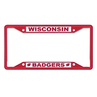 Cadre de plaque d'immatriculation WinCraft Wisconsin Badgers