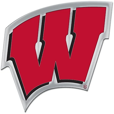 Emblème de voiture chromé coloré WinCraft Wisconsin Badgers