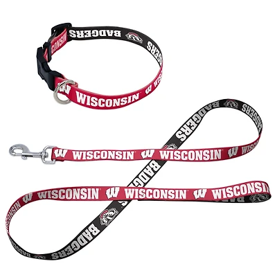WinCraft Wisconsin Badgers Pet Leash and Collar Set