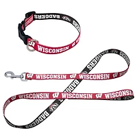 WinCraft Wisconsin Badgers Pet Leash and Collar Set