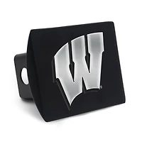Housse d'attelage WinCraft Wisconsin Badgers en métal chromé de qualité supérieure avec logo