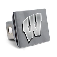 Cache-attelage en métal chromé de qualité supérieure WinCraft Wisconsin Badgers