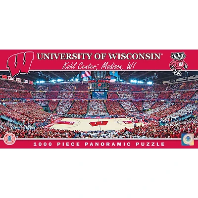 Wisconsin Badgers 1000-Piece Panoramic Arena Puzzle