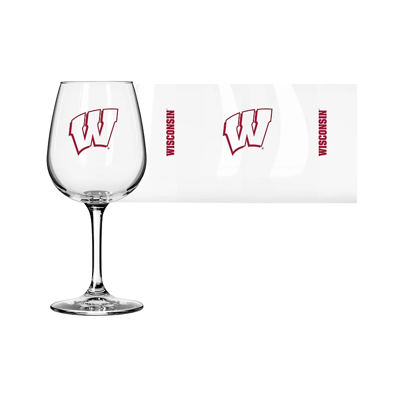 Wisconsin Badgers 12oz. Gameday Stemmed Wine Glass