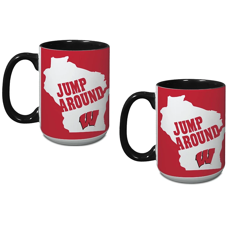 Wisconsin Badgers 15oz. Hometown Coffee Mug Two-Pack