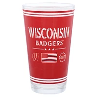 Blaireaux du Wisconsin 16oz. Verre à pinte d’appréciation militaire OHT