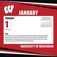Wisconsin Badgers 2026 Box Calendar