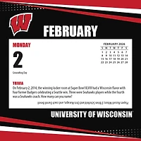Wisconsin Badgers 2026 Box Calendar