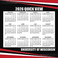 Wisconsin Badgers 2026 Box Calendar