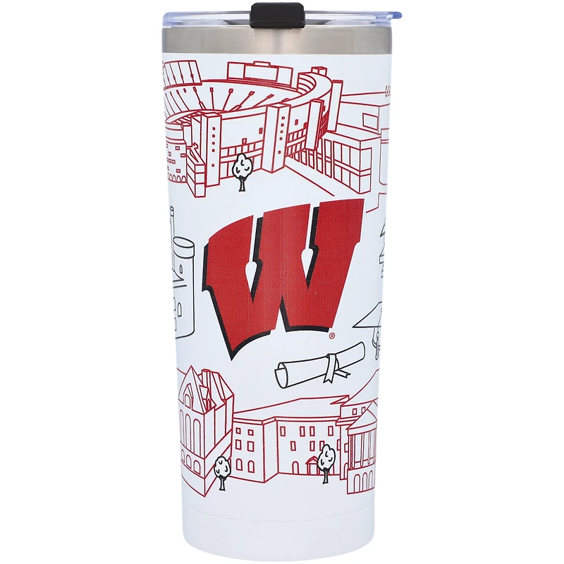 Gobelet Campus 24 oz des Badgers du Wisconsin