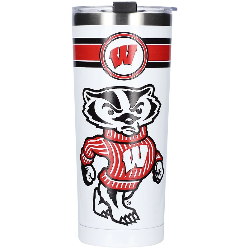 Gobelet classique en acier inoxydable 24 oz des Wisconsin Badgers