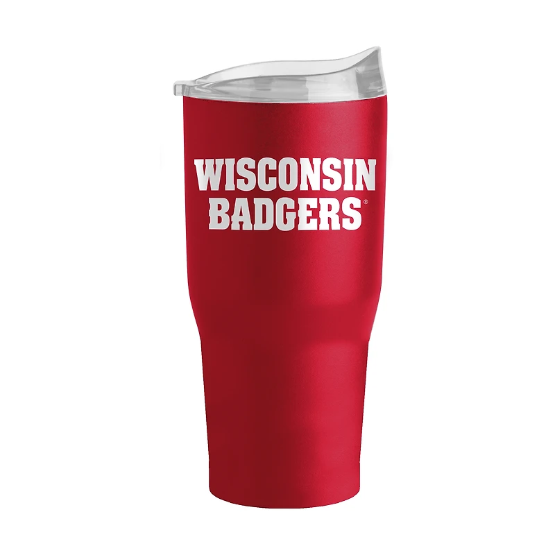 Blaireaux du Wisconsin 30 oz. Gobelet à revêtement en poudre Flipside