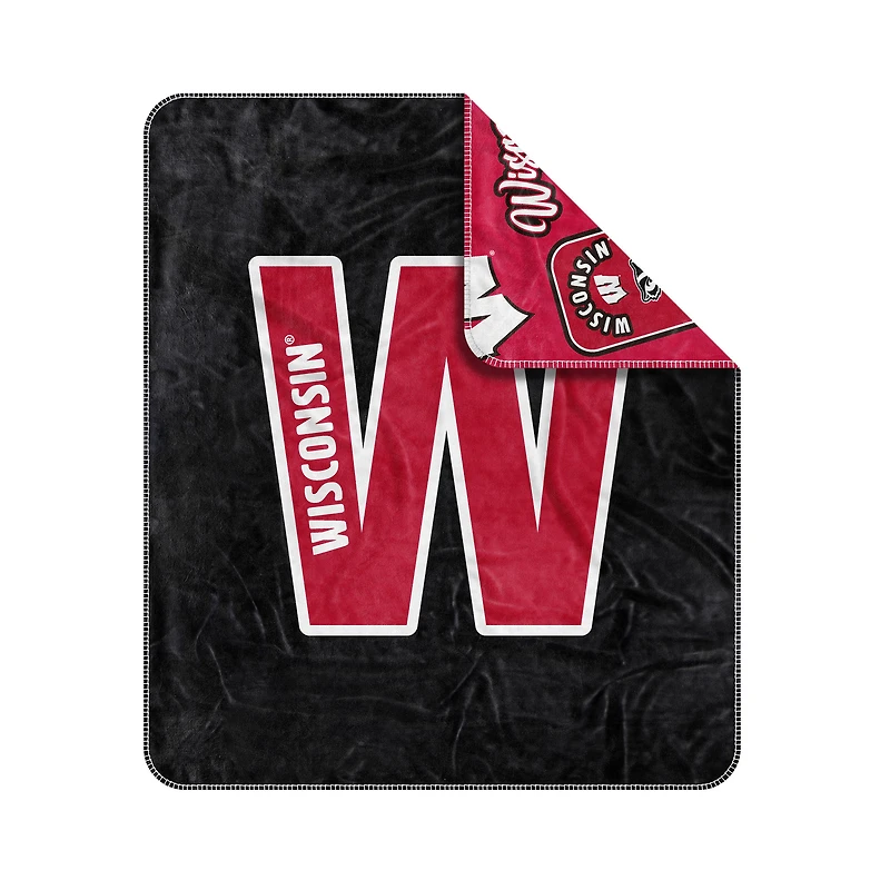 Couverture en tissu tissé Dream Weave 50" x 60" des Wisconsin Badgers