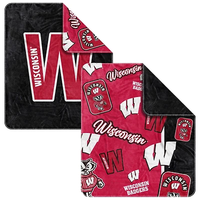 Couverture en tissu tissé Dream Weave 50" x 60" des Wisconsin Badgers