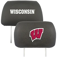 Wisconsin Badgers Car Head Rest Cover