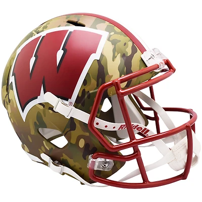 Wisconsin Badgers Riddell Camo Alternate Speed ​​Replica Casque