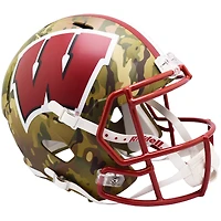 Wisconsin Badgers Riddell Camo Alternate Speed ​​Replica Casque