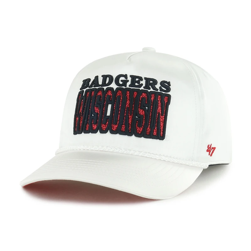 Casquette ajustable Outspoken Hitch blanche 1947 pour femme des Wisconsin Badgers