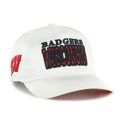 Women's '47 White Wisconsin Badgers Outspoken Hitch Adjustable Hat
