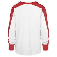 Women's '47 White Wisconsin Badgers Premier Caribou Long Sleeve T-Shirt