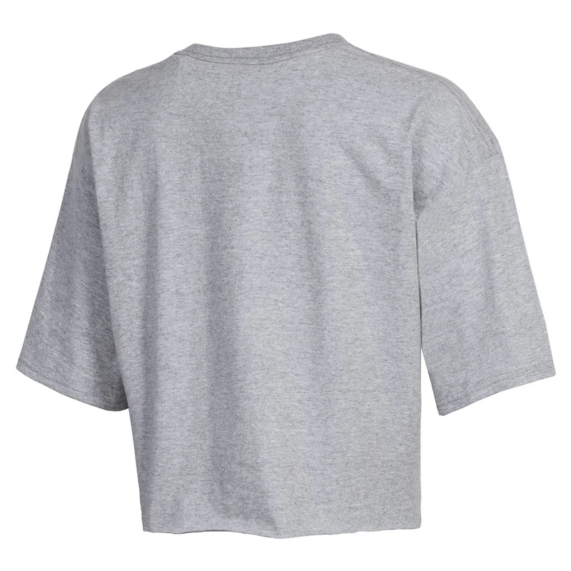 T-shirt court petit ami des Badgers du Wisconsin Champion gris pour femme