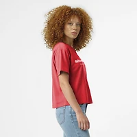 Women's Champion Red Wisconsin Badgers Home Wordmark T-Shirt