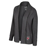 Cardigan Dash anthracite pour femme Colosseum Wisconsin Badgers