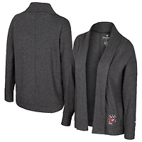 Cardigan Dash anthracite pour femme Colosseum Wisconsin Badgers