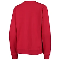 Women's Colosseum Red Wisconsin Badgers Campanile Pullover Sweatshirt