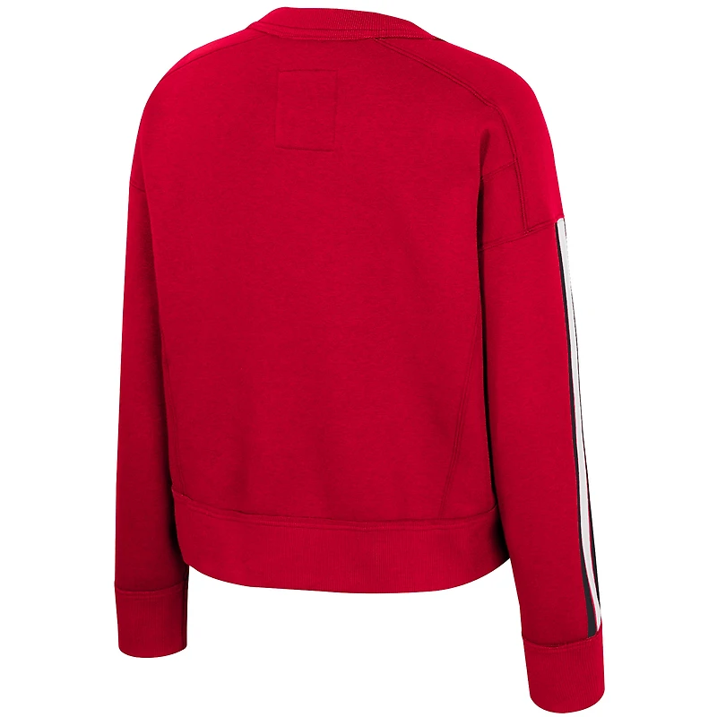 Sweat-shirt rouge Colosseum pour femme, motif lune de miel, Wisconsin Badgers