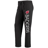 Ensemble de nuit Concepts Sport noir et rouge pour femme : débardeur pantalon Wisconsin Badgers