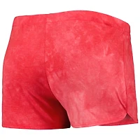 Women's Concepts Sport Red Wisconsin Badgers Billboard Tie-Dye Tank and Shorts Sleep Set
