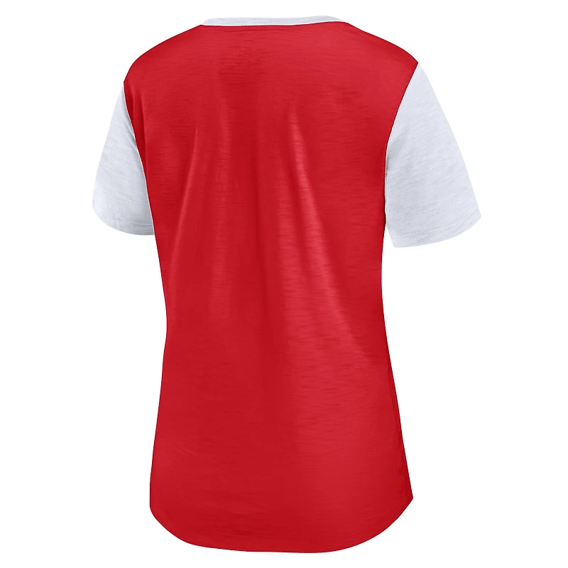 T-shirt Carver Fanatics pour femmes, rouge, Badgers du Wisconsin