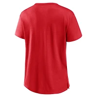 Women's Fanatics Red Wisconsin Badgers Tie Breaker T-Shirt