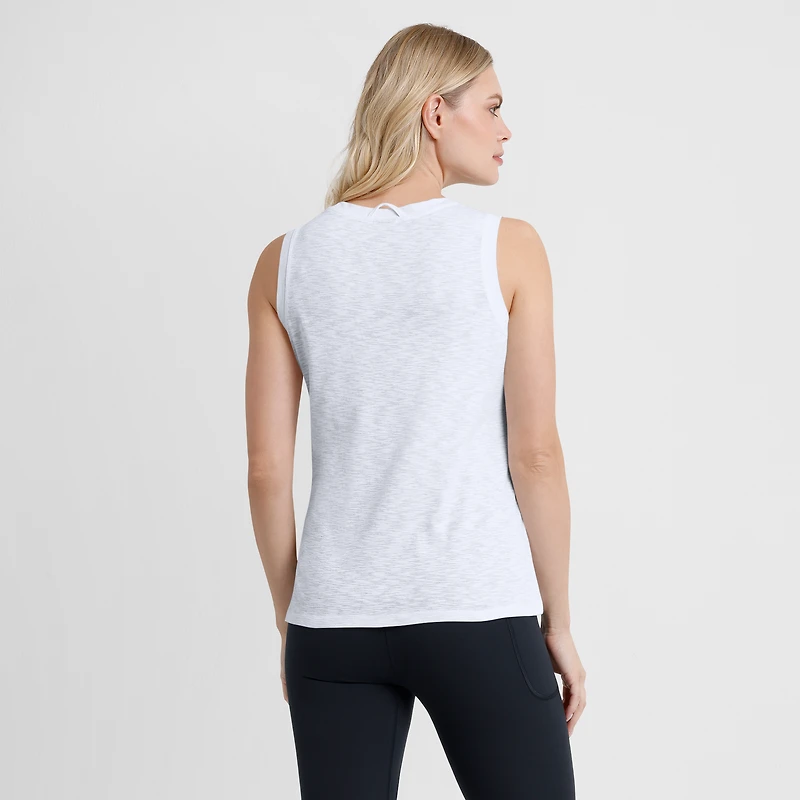 Débardeur blanc fanatique pour femmes Wisconsin Badgers Activate Slub