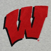 Women's Gameday Couture Ash Wisconsin Badgers It To Win Sporty Mock Neck Pullover Sweatshirt