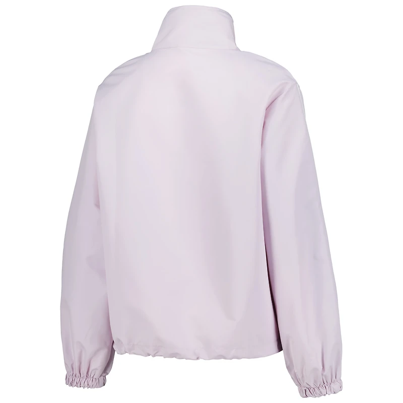 Veste de pluie Tech Parker à quart zip Lusso Purple Wisconsin Badgers pour femmes