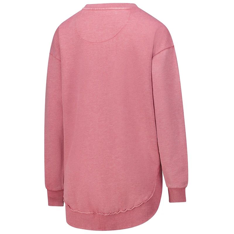 Sweat-shirt en polaire à poncho Pressbox pour femmes, rose, Wisconsin Badgers