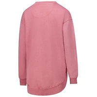 Sweat-shirt en polaire à poncho Pressbox pour femmes, rose, Wisconsin Badgers